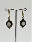 Moonstone Moon large drop earrings