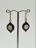Moonstone Moon large drop earrings