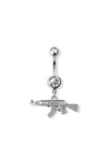 Machine gun navel belly bar