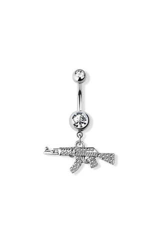 Machine gun navel belly bar