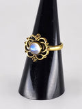 Moonstone tribal ring