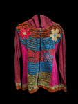 Children's floral zip hoodie