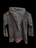 Children's floral zip hoodie