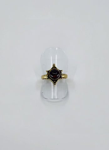 Garnet tribal ring