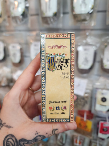 Meditation massage oil