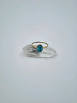 Blue howlite tribal ring