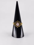 Rose Quartz tribal ring