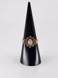 Rose Quartz tribal ring