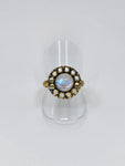 Moonstone tribal ring
