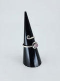 Gemstone spiral tribal ring
