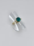 Blue howlite tribal ring