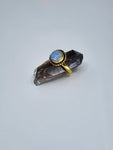 Moonstone tribal ring