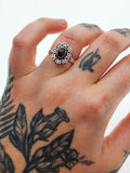 Garnet tribal ring