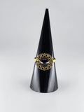 Garnet tribal ring