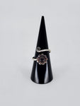Gemstone spiral tribal ring