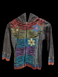 Children's floral zip hoodie