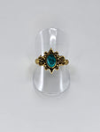 Blue howlite tribal ring