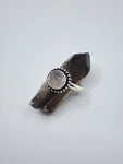 Rose Quartz tribal ring