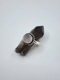 Rose Quartz tribal ring