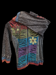Children's floral zip hoodie