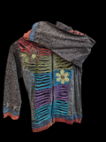 Children's floral zip hoodie