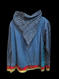 Children's floral zip hoodie