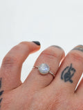Moonstone tribal ring