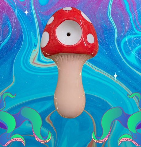 Mushroom herbal cone burner