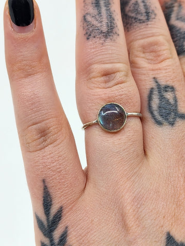 Labradorite tribal ring