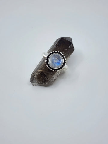 Moonstone tribal ring