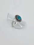 Blue Howlite tribal ring