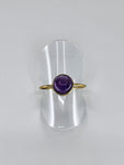 Amethyst tribal ring