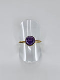 Amethyst tribal ring