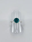 Blue howlite tribal ring