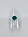 Blue howlite tribal ring