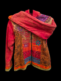 Children's floral lined zip jacket