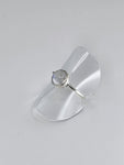 Moonstone tribal ring