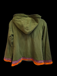 Children's floral lined zip jacket