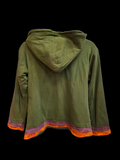 Children's floral lined zip jacket