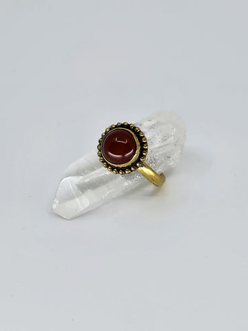 Carnelian tribal ring