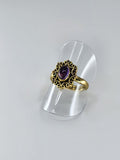 Amethyst tribal ring