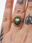 Labradorite tribal ring