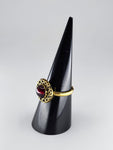 Garnet tribal ring