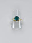 Blue howlite tribal ring