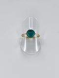 Blue howlite tribal ring