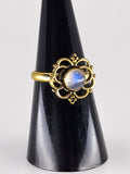 Moonstone tribal ring