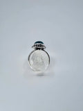 Blue howlite tribal ring