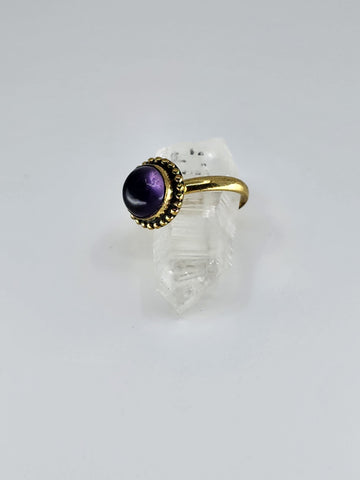 Amethyst tribal ring
