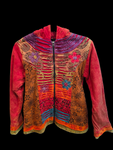 Children's floral lined zip jacket
