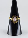 Rose Quartz tribal ring